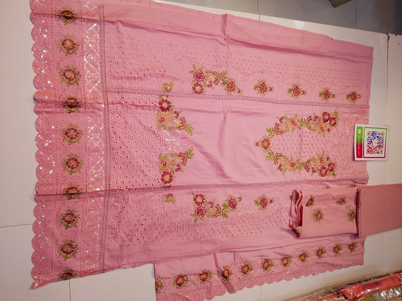 100% premium cotton unstitches 3 piece