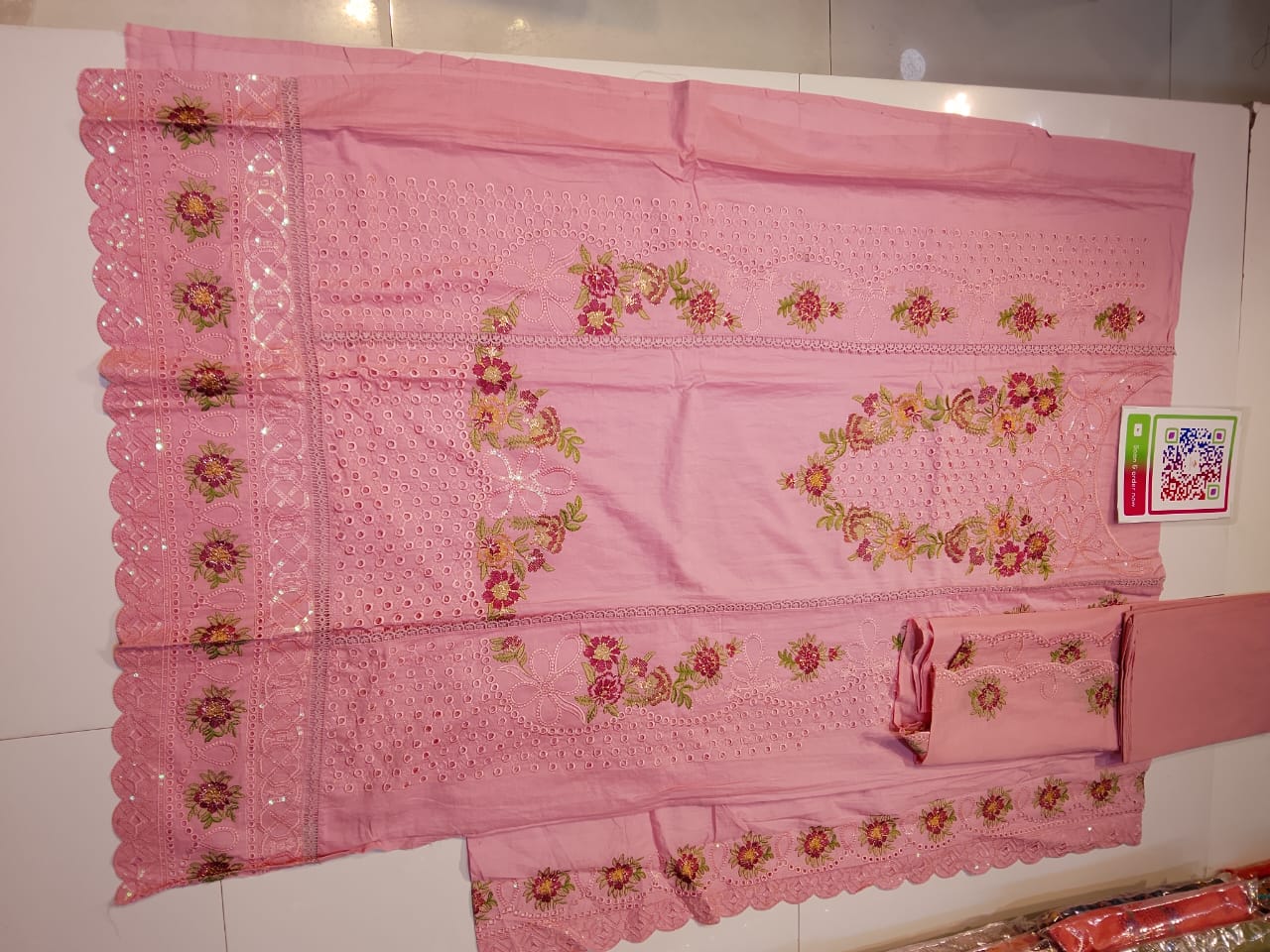 100% premium cotton unstitches 3 piece - Image 5