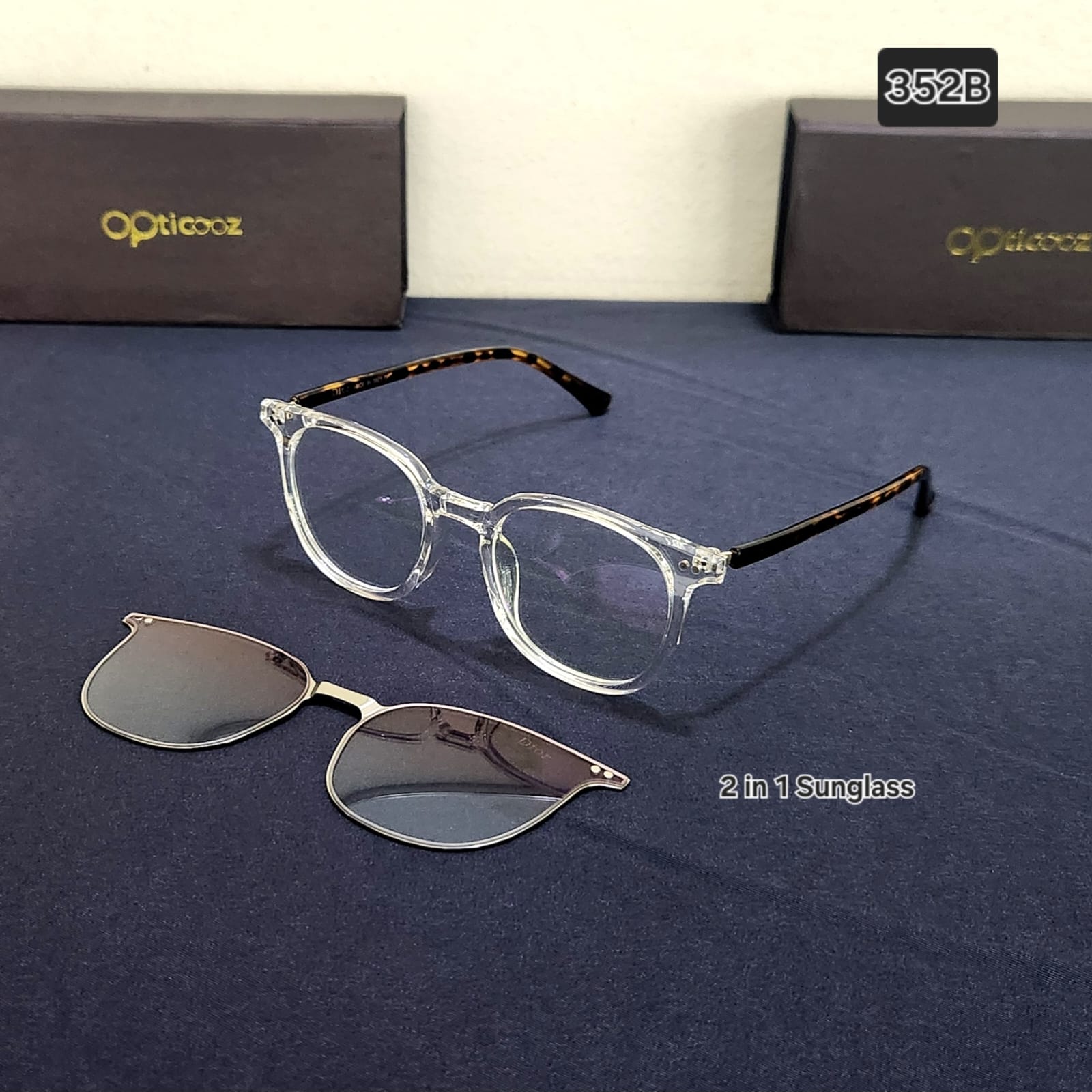 Premium Magnetic Clip-On Eyeglass (2-in-1)