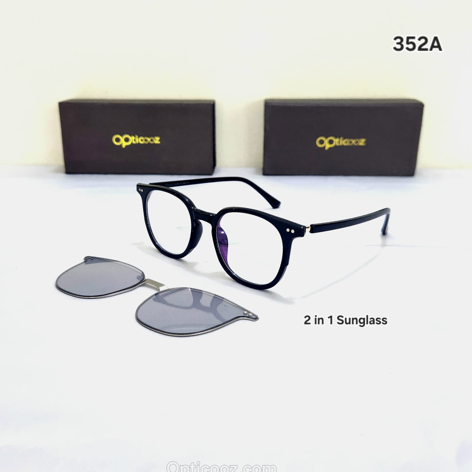 Premium Magnetic Clip-On Eyeglass (2-in-1)