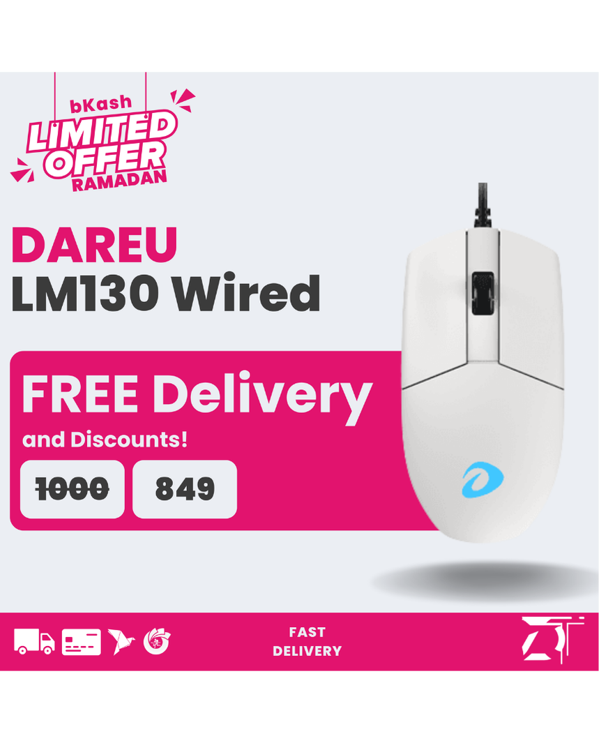 Dareu LM130 | RGB Gaming Mouse | Budget Wired Gaming & Office Mouse