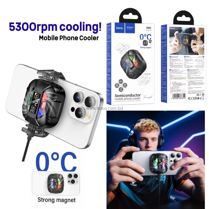Hoco GA5 12w Mobile Phone Cooler Fan_img_7