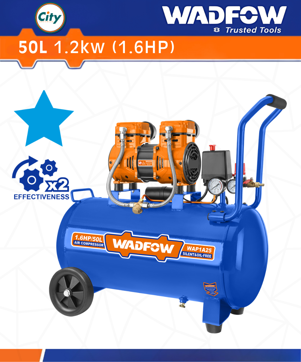 ৫০ লিটার এয়ার কম্প্রেসার মেশিন WADFOW WAP1A25