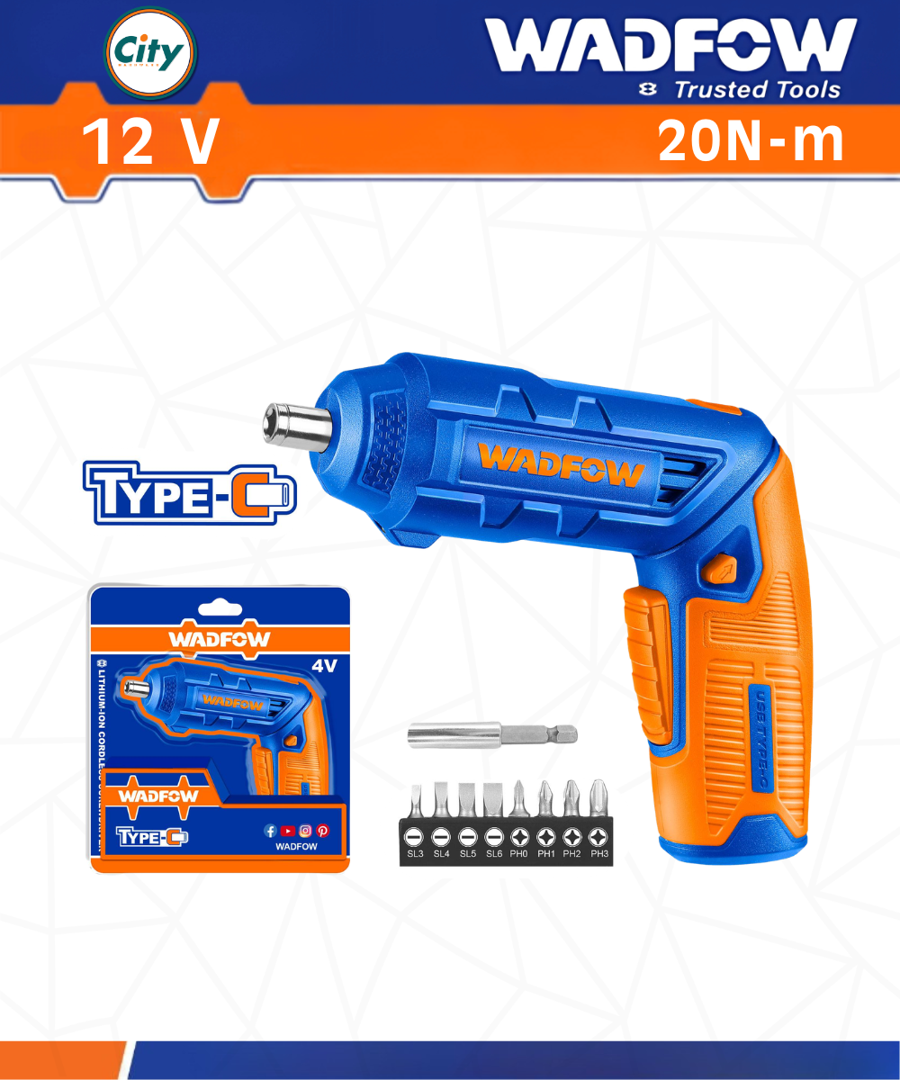 4v কর্ডলেস স্ক্রু ড্রাইভার WADFOW WCV4415_img_0