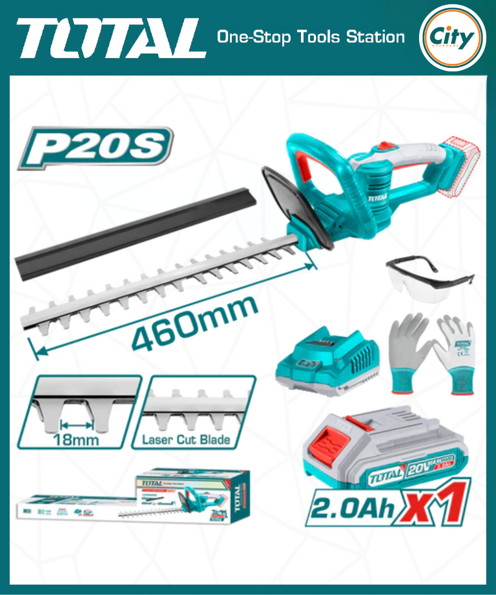 ২০ ভোল্ট কর্ডলেস হেডজ ট্রিমার TOTAL THTLI20461_img_0