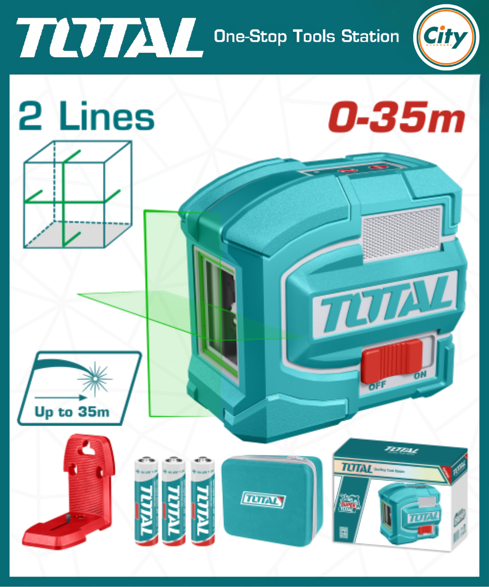 ২ লাইন গ্রিন বীম সেলফ লেভেলিং লেজার লেভেল TOTAL TLL156601