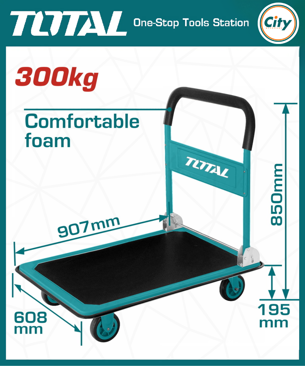 ৩০০ কেজি ফোল্ডেবল প্লাটফর্ম হ্যান্ড ট্রাক TOTAL THTHP13002