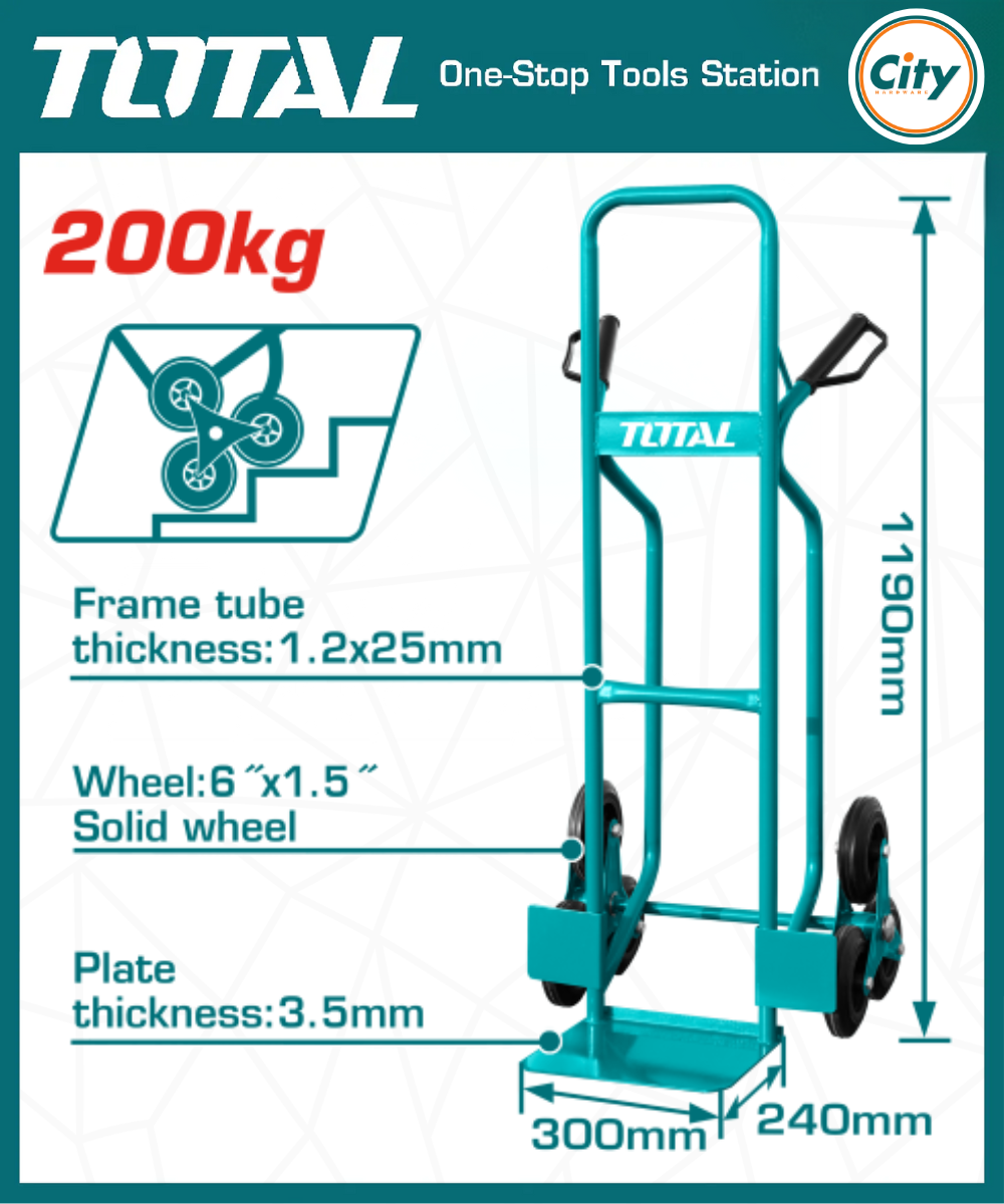 ২০০ কেজি হ্যান্ড ট্রলি TOTAL THTHT20461_img_0
