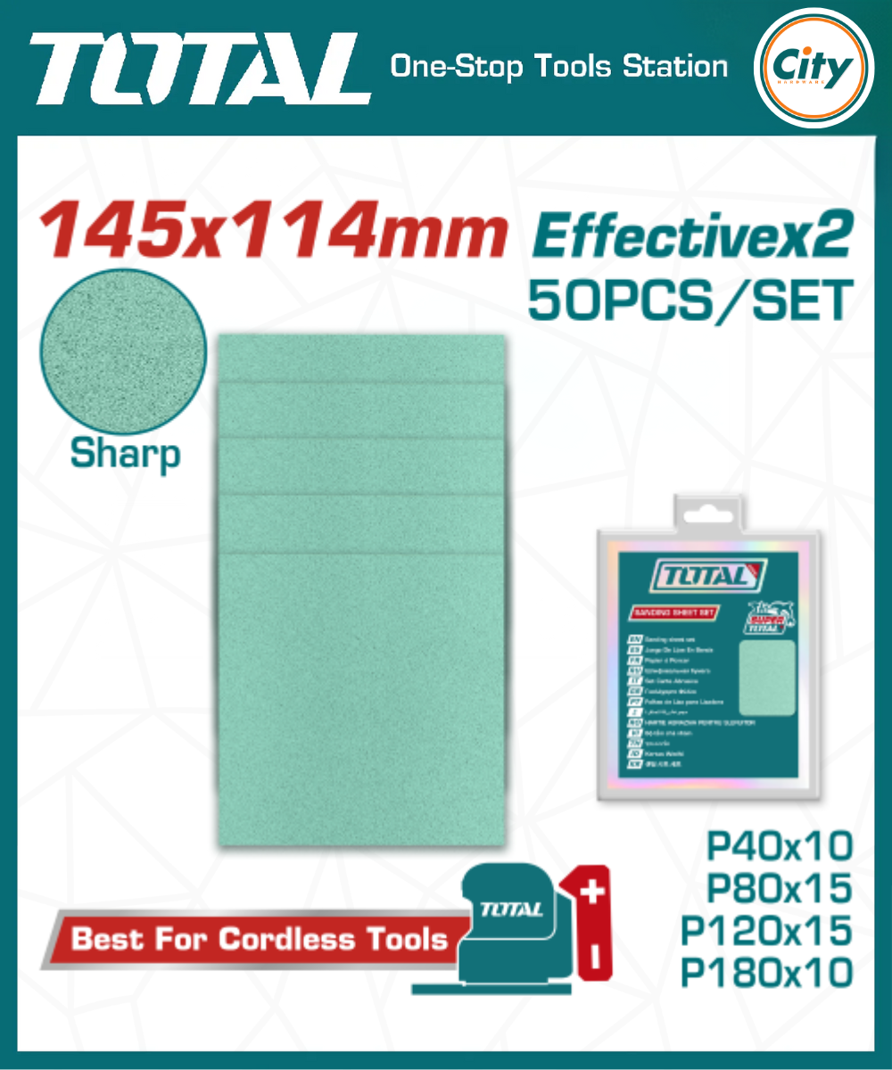৫০ পিস স্যান্ডিং শিট সেট TOTAL TAC145115_img_0