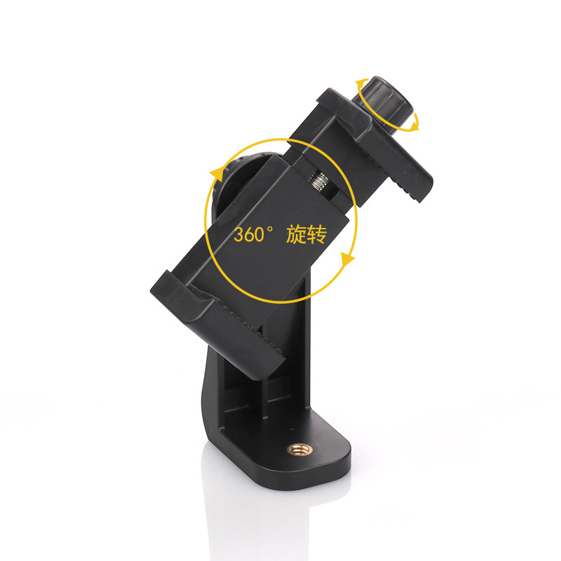 360° Rotating Mobile Phone Holder Clip | Horizontal & Vertical Tripod Mount | Universal Smartphone Stand_img_2