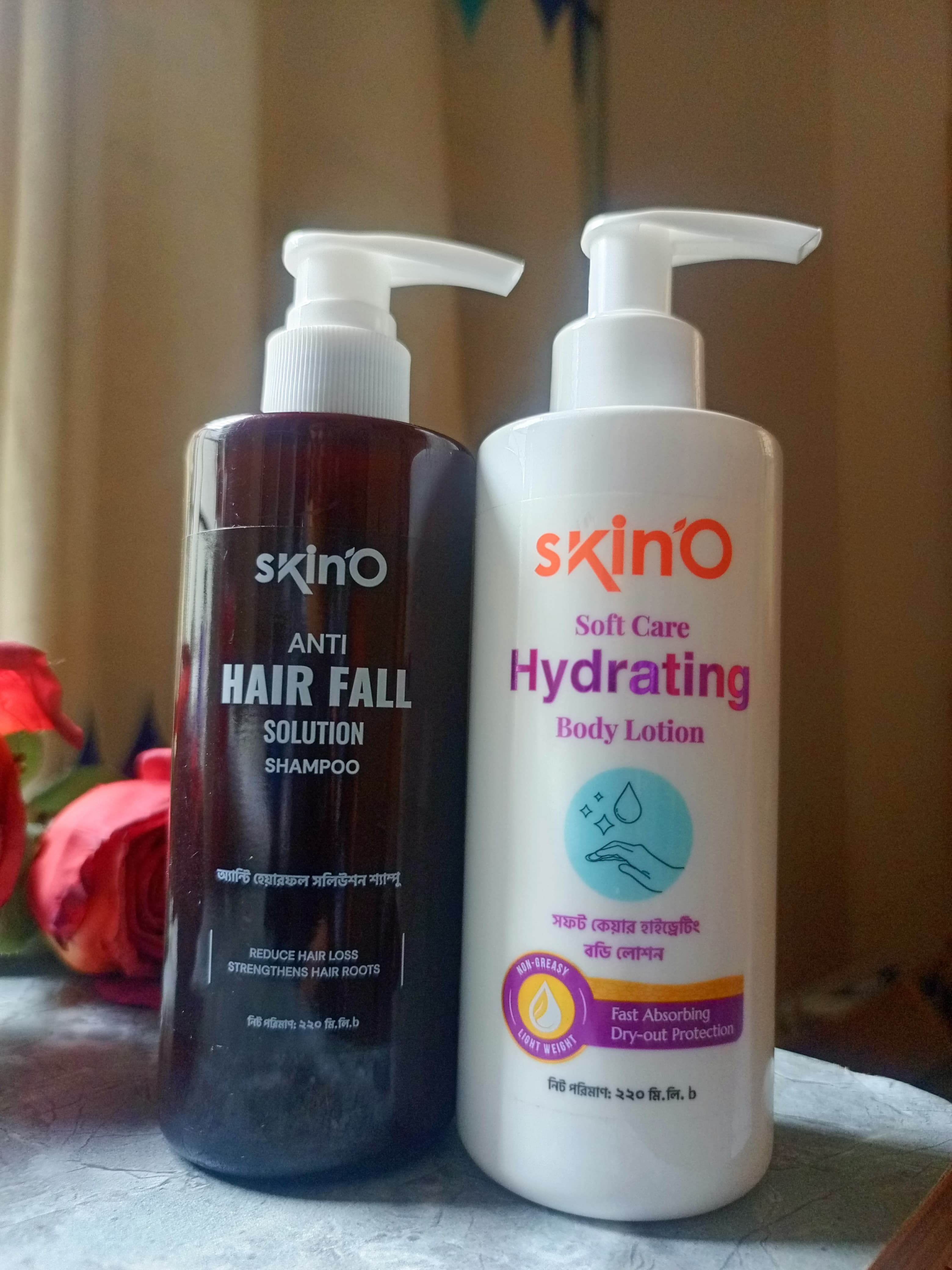 Skin O Anti hairfall shampoo + Skin o Hydrating Lotion Combo