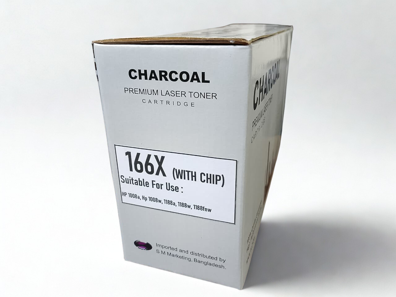 166x (WITH CHIP) For 1008, 1188, Printer # CHARCOAL BRAND