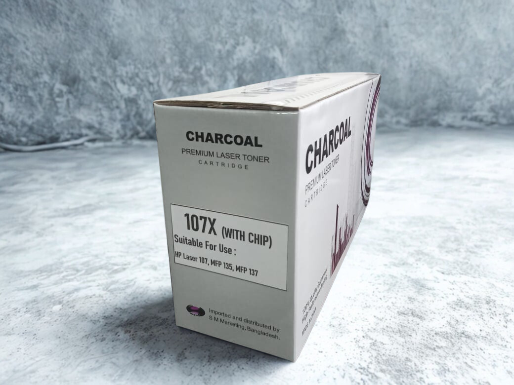 107X WITH CHIP Toner Cartridge For 107, MFP 135, MFP 137 Printer # CHARCOAL BRAND