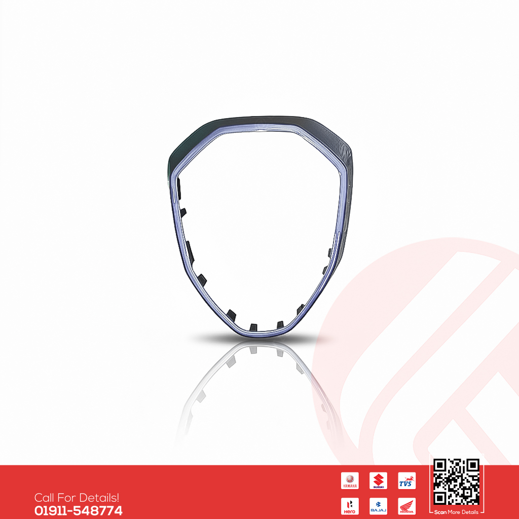 Headlight Housing Cover (Silver) for Suzuki Gixxer (New Model) bike._img_0