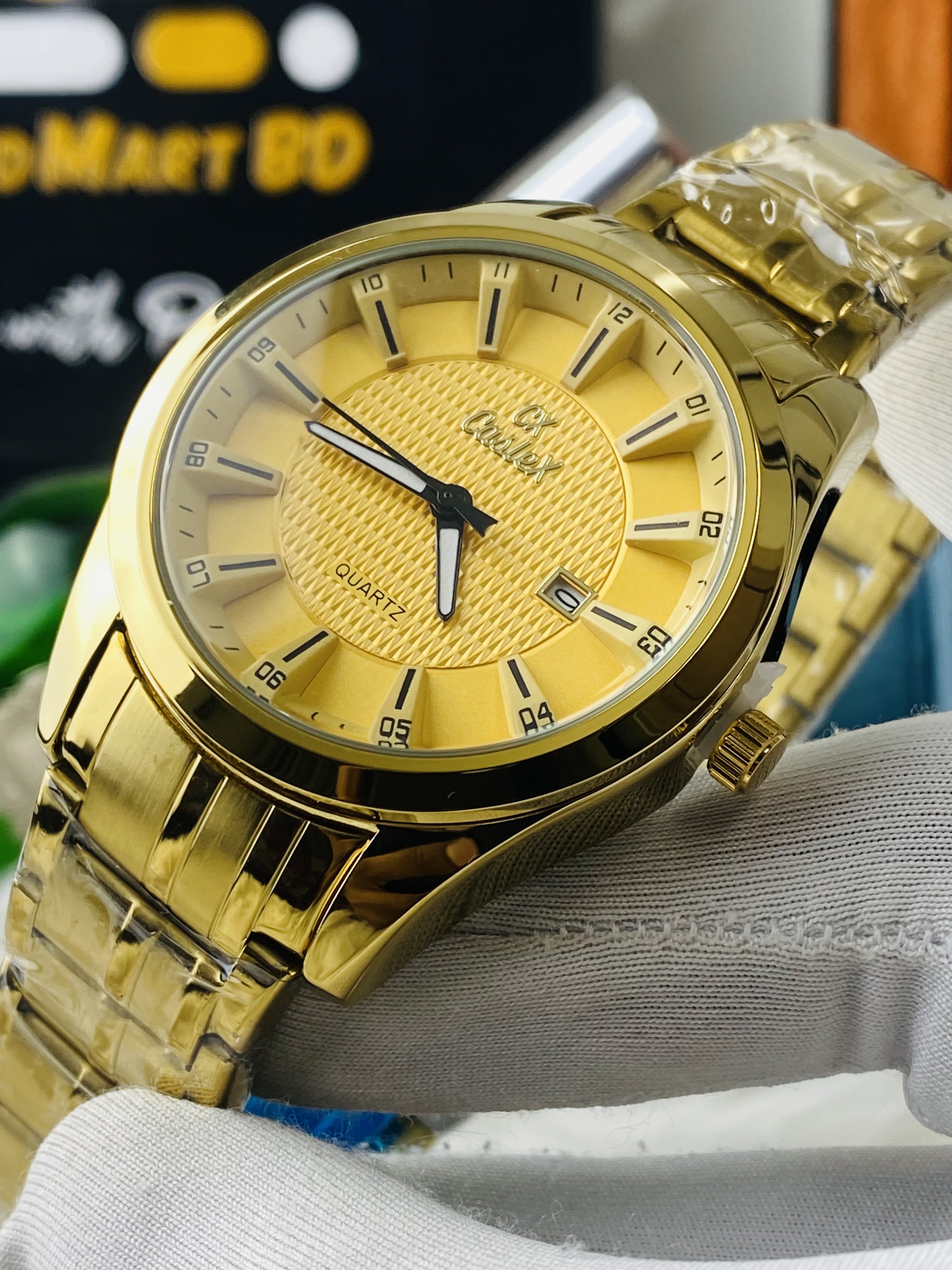 Caslex Full Golden || With Butterfly Lock