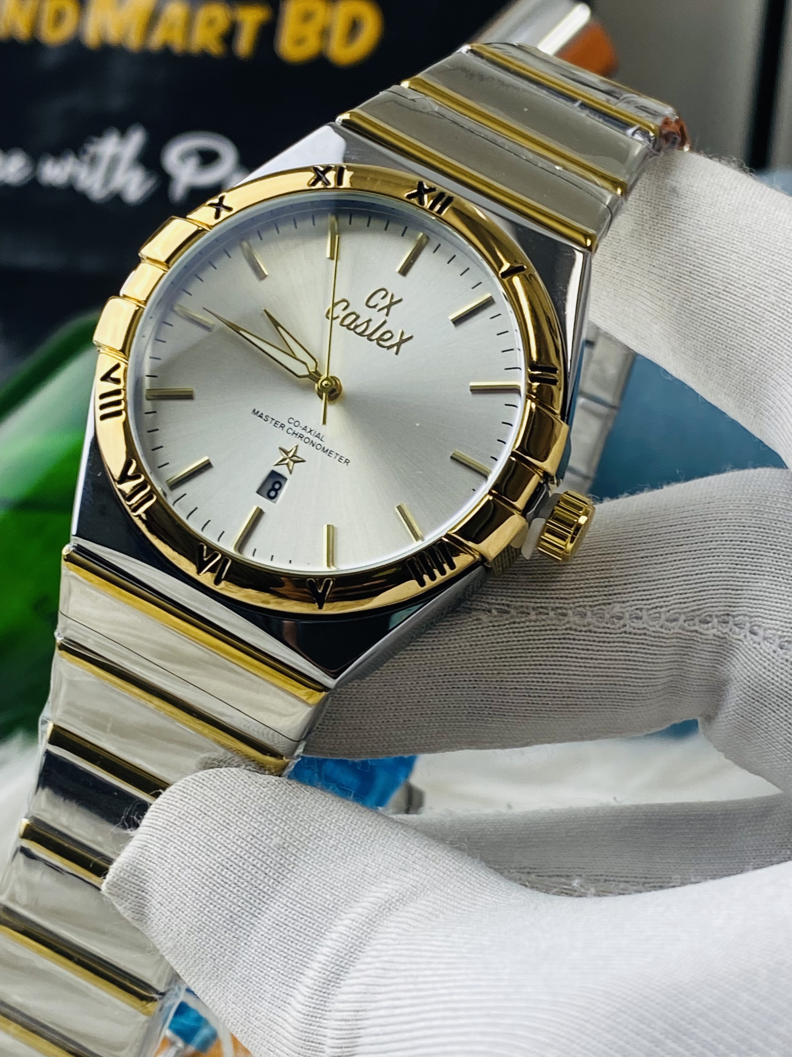 Caslex  Men Two Tone || With butterfly lock