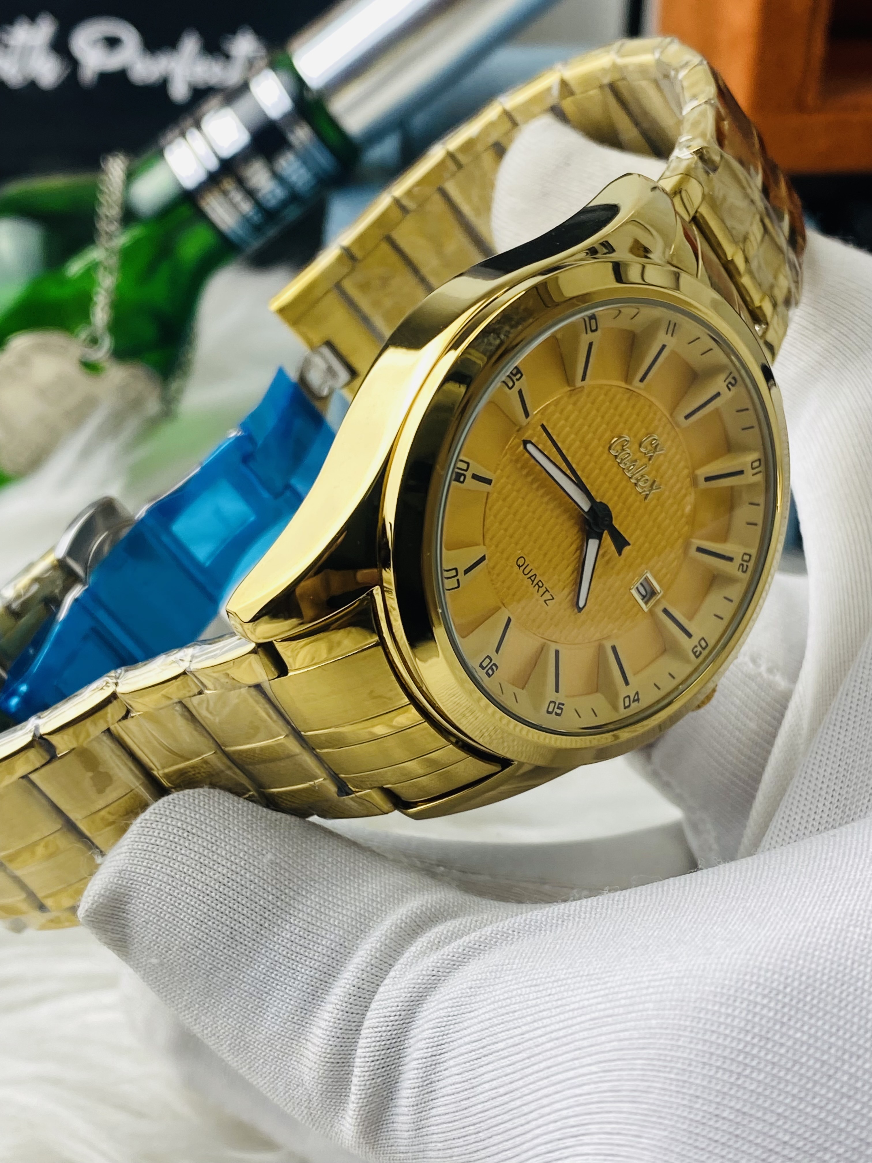 Caslex Full Golden || With Butterfly Lock_img_1