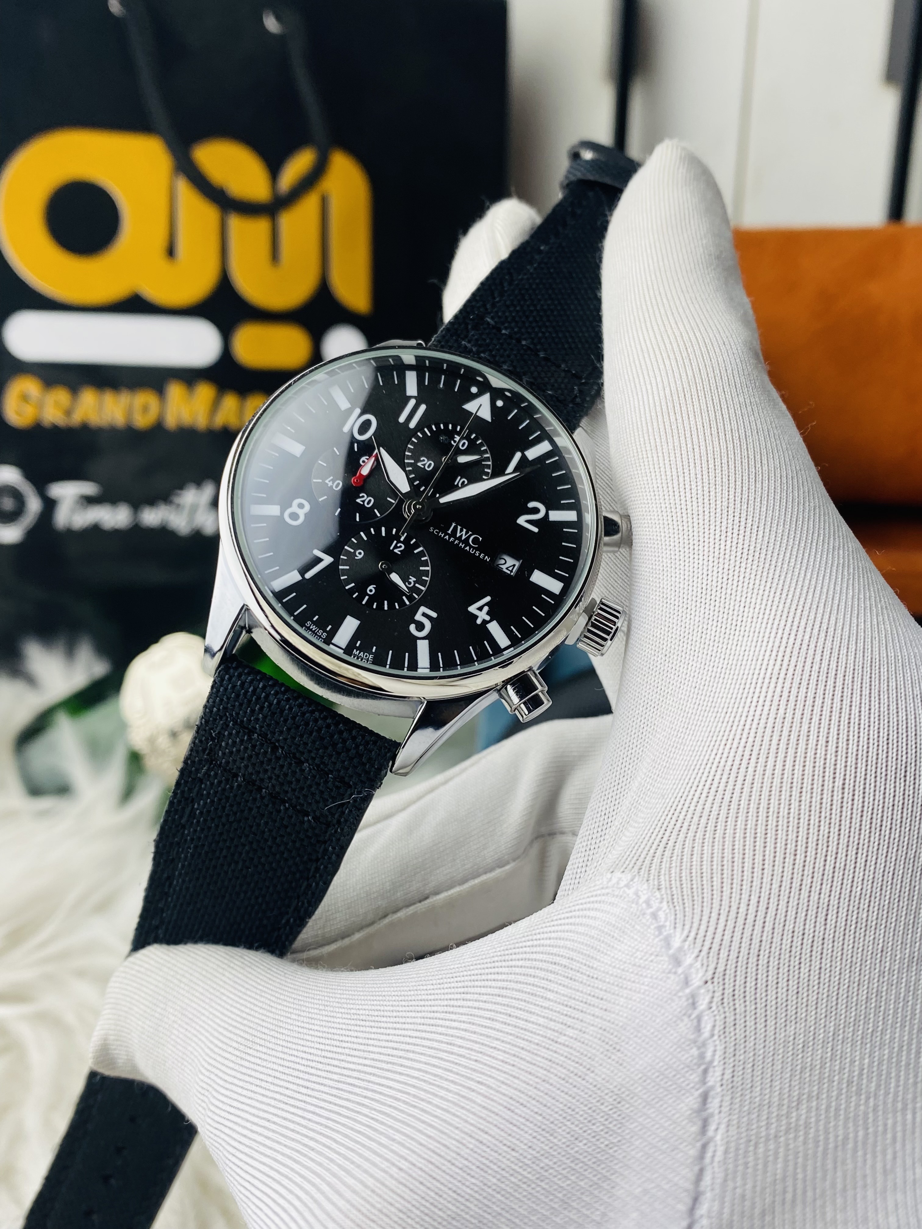 IWC || Full black Side silver Active Chronograph