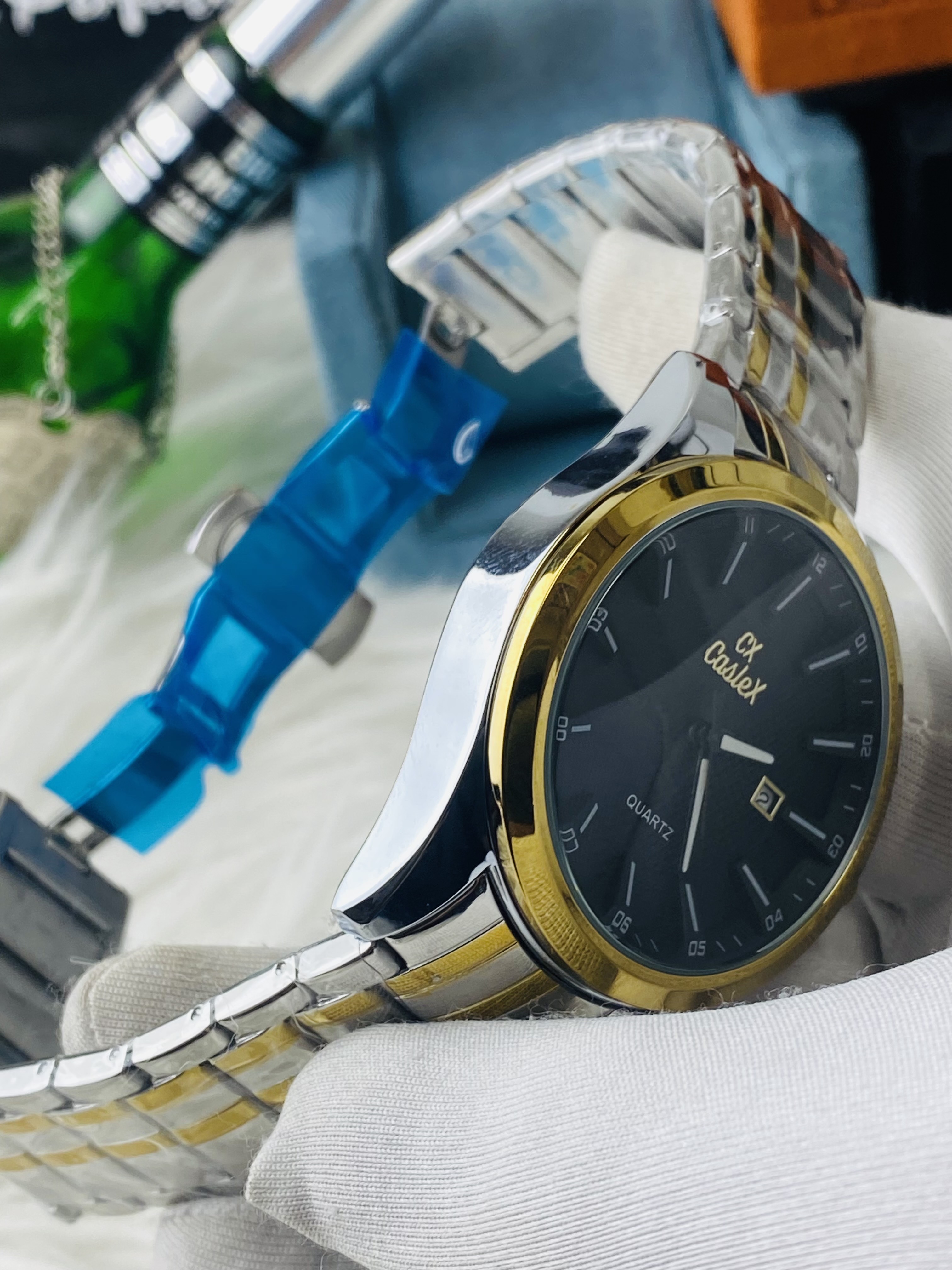 Caslex Black Dial | With butterfly lock_img_2