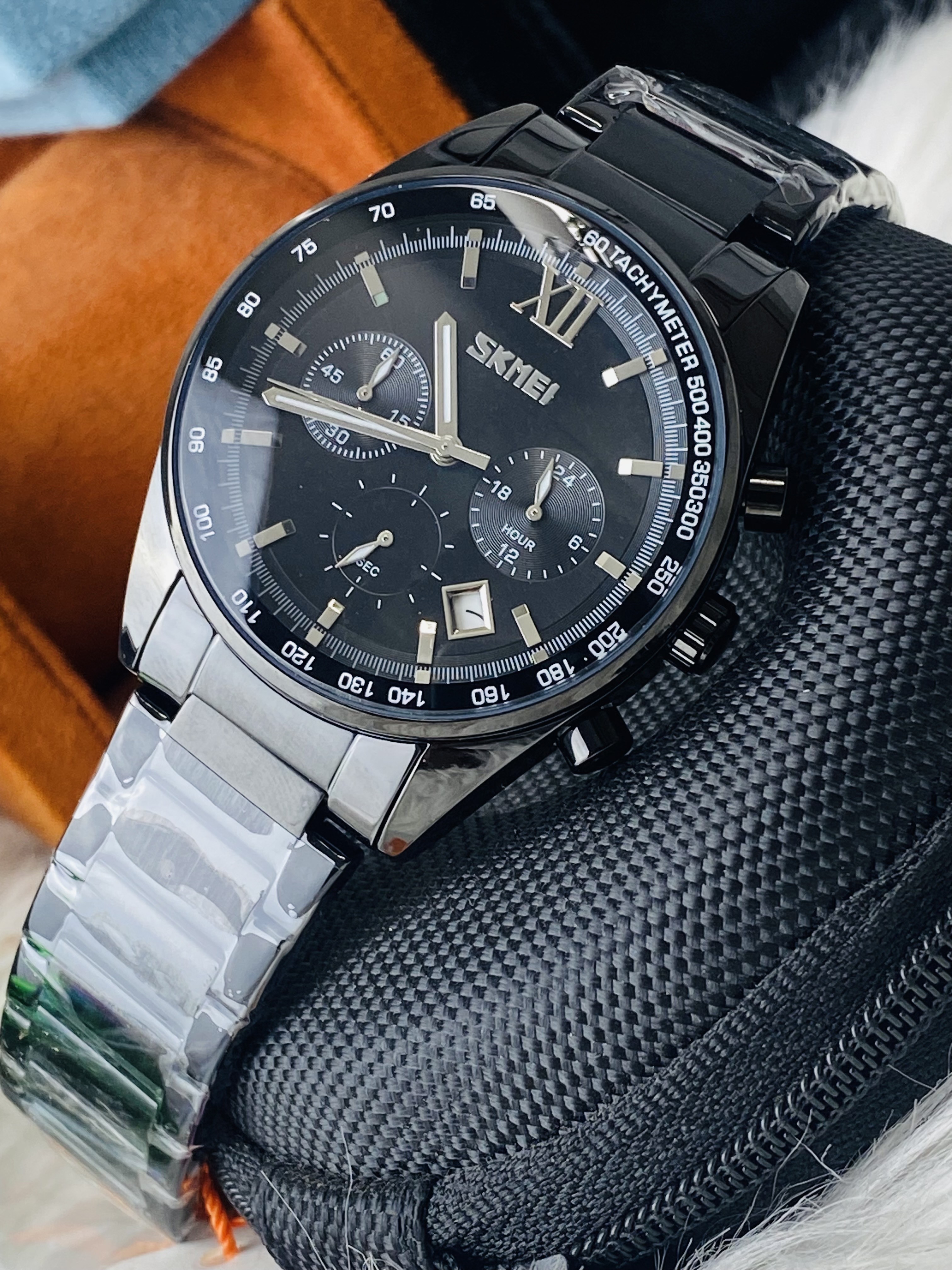 Skmei 9096 || Full black active chronograph_img_1