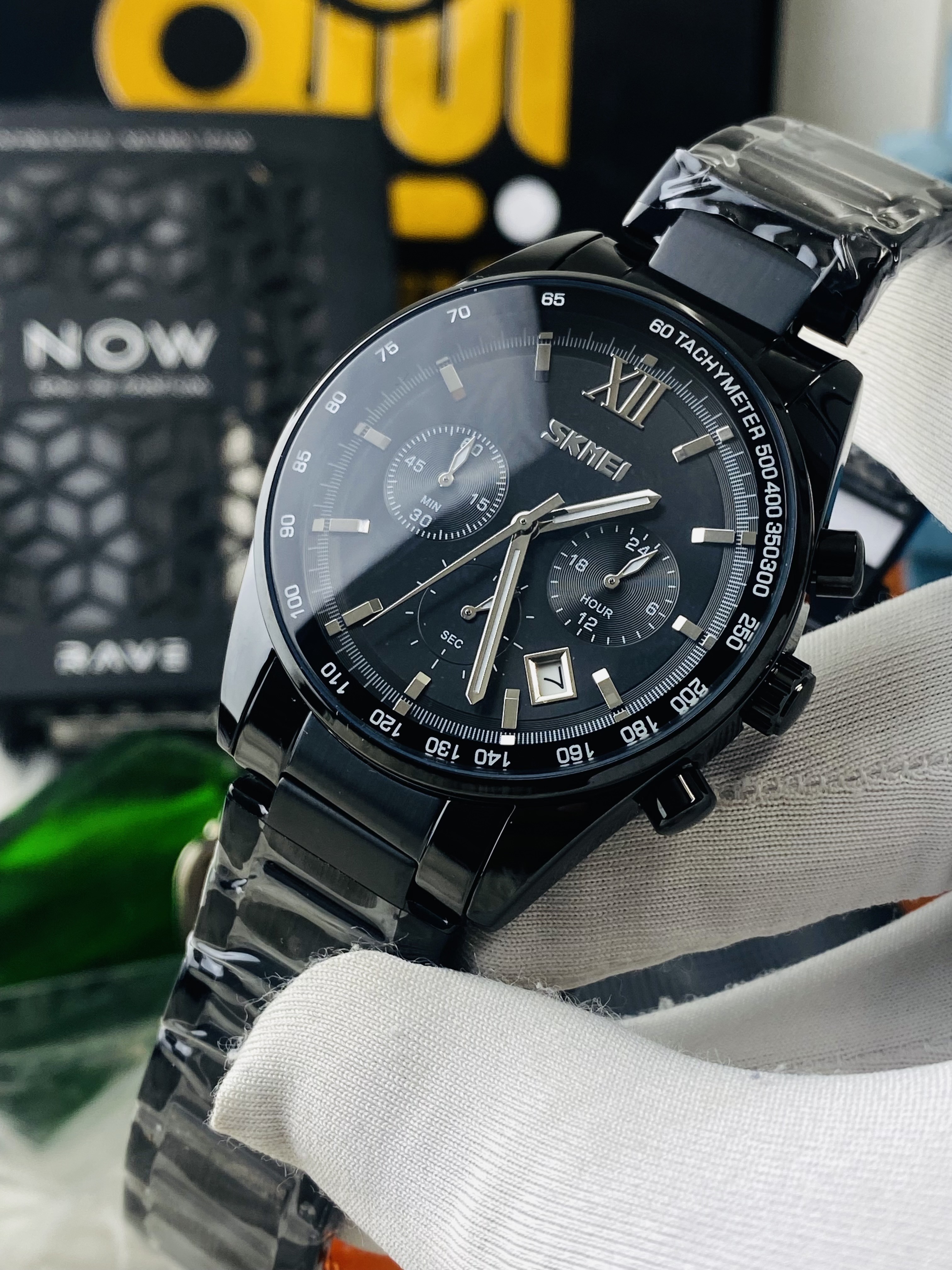 Skmei 9096 || Full black active chronograph