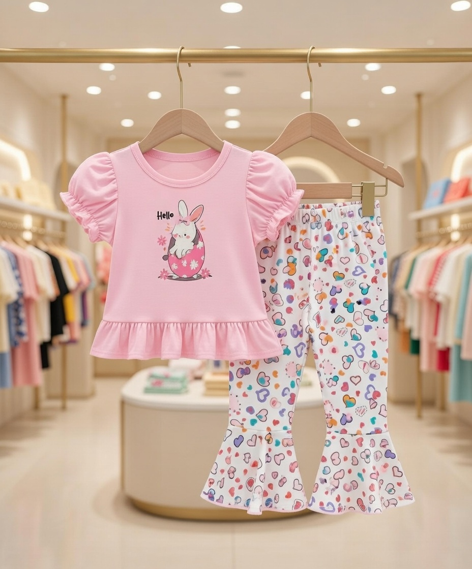 👑🔥Cute Comfort Premium Long T-Shirt Sets Princesses!👑