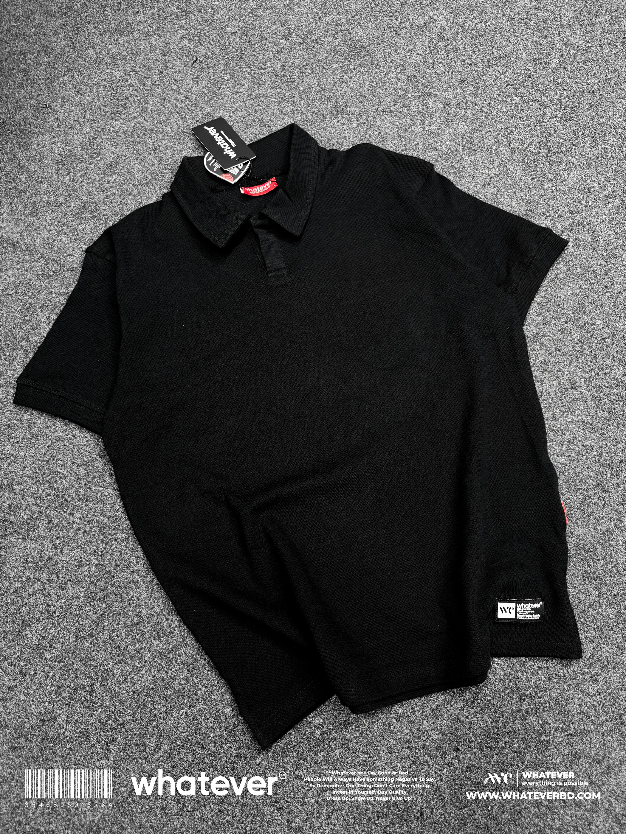 Waffle Polo Black_img_1