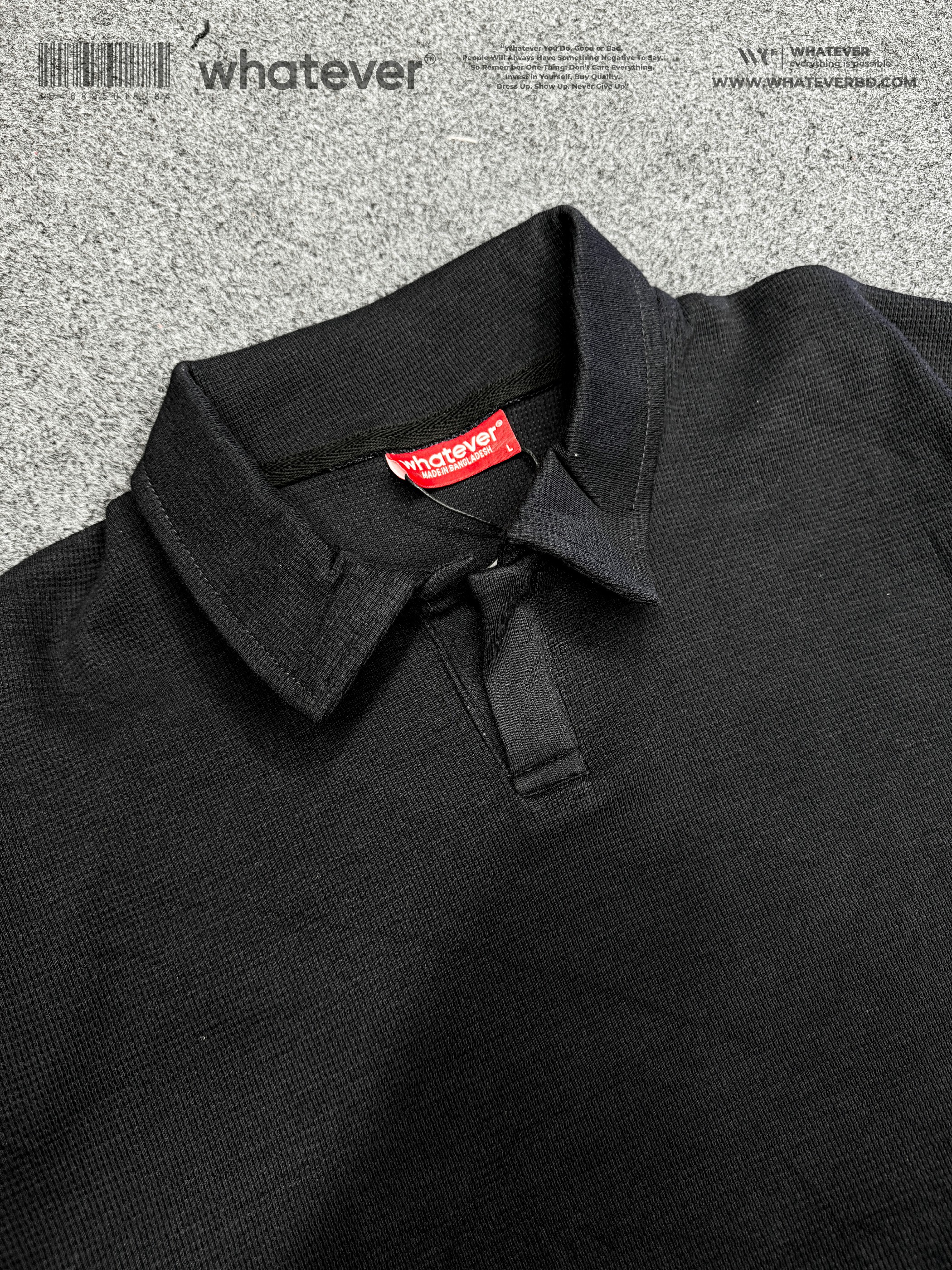 Waffle Polo Black_img_2