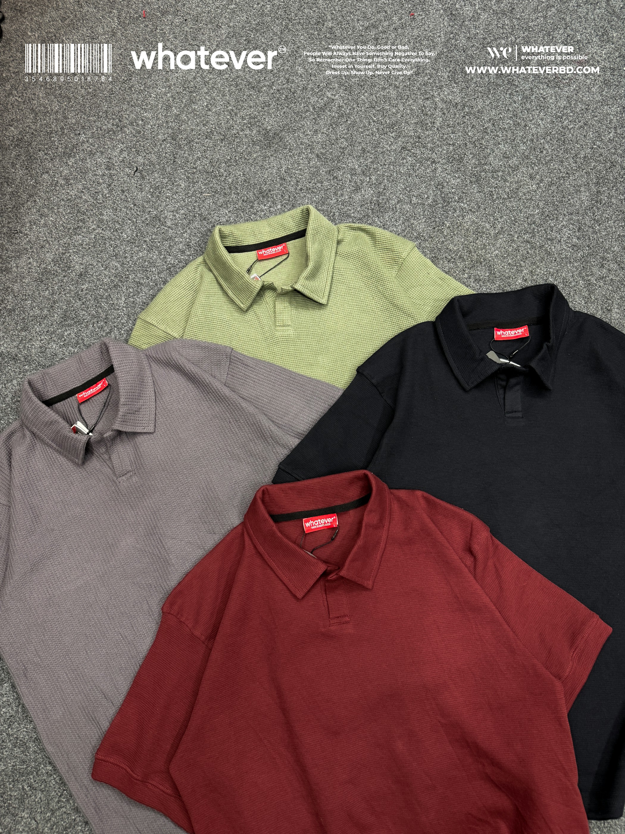 Waffle Polo Black_img_4