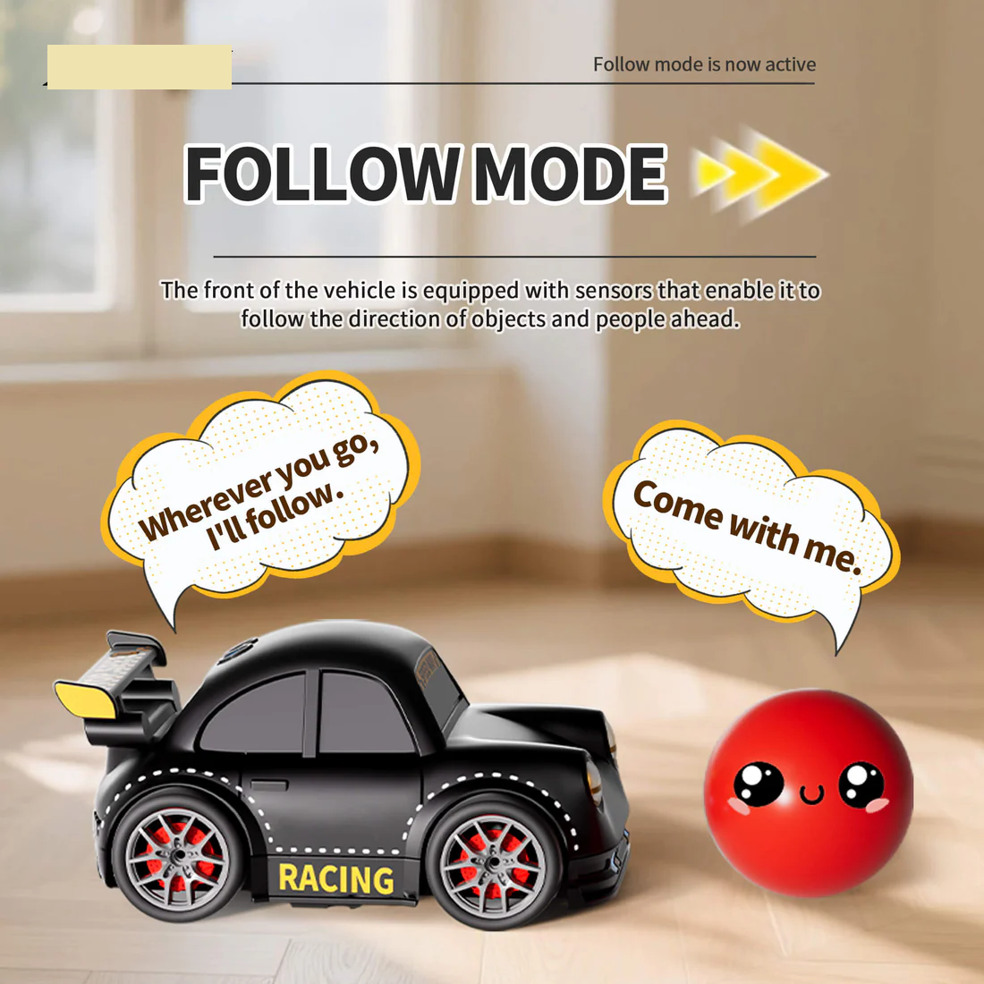 🚗 Smart RC Car – Follow Mode, Escape Mode & Remote Control!_img_2