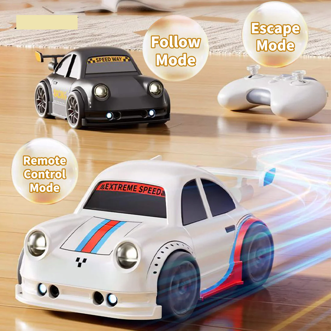 🚗 Smart RC Car – Follow Mode, Escape Mode & Remote Control!_img_4