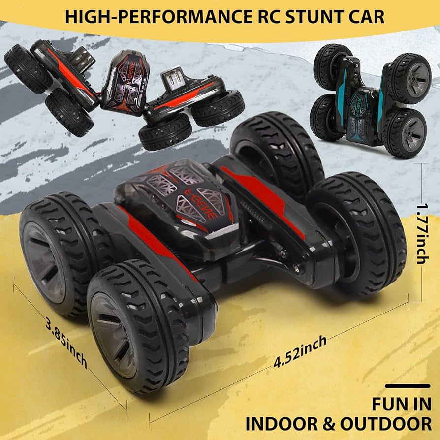 360° Double Flip RC Stunt Car – High Speed Rechargeable Monster!