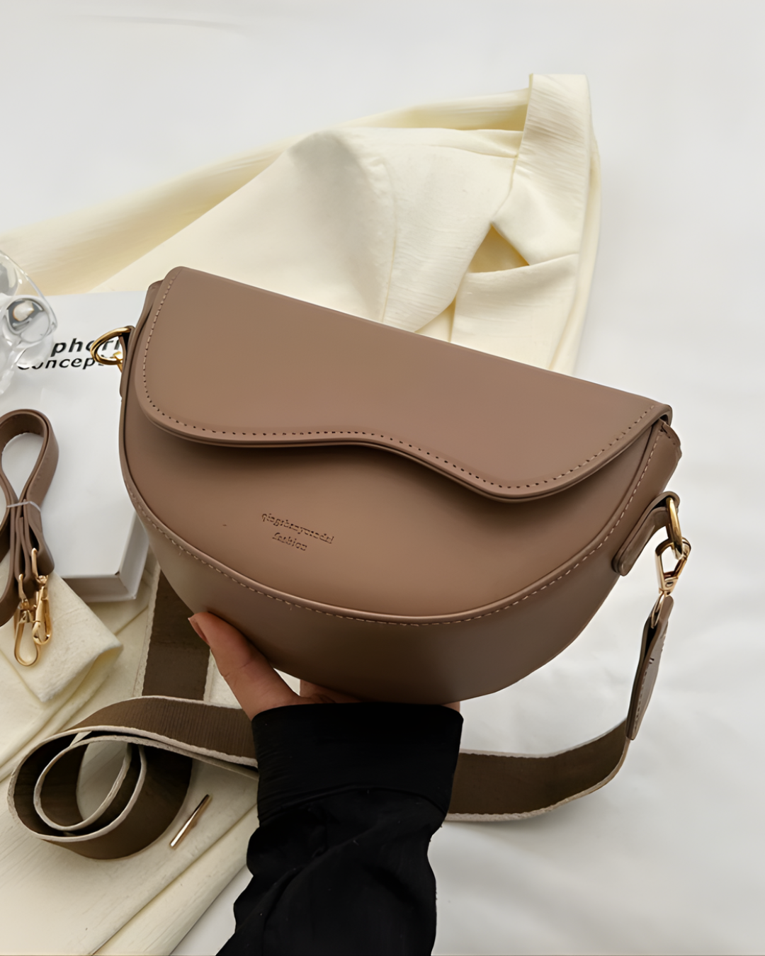 Saddle Luxe Shoulder Bag