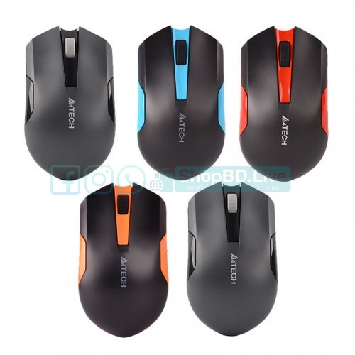 A4TECH G3-200N V-TRACK Wireless Mouse 2.4G Optical Mouse 1000 DPI 1200 DPI G3-200N G3-200NS_img_2