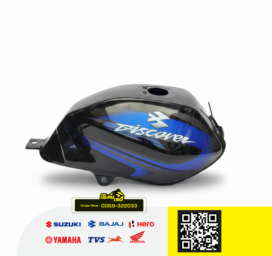 Fuel Tank for Bajaj Discover 125/150 Black Blue_img_0