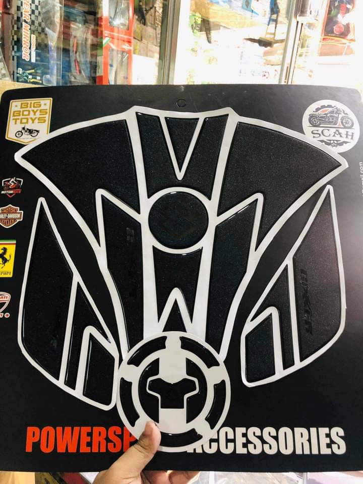 Premium Full Tanky Pad Set Sticker For Gixxer Fi & Fi Abs_img_0
