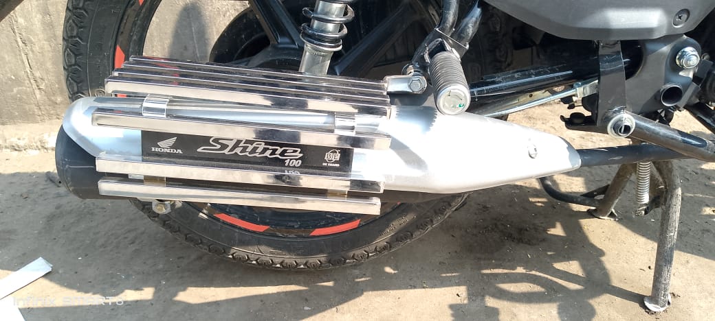 Premium SS Silencer Gourde For Honda Shine 100_img_1