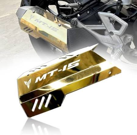Premium CNC Silencer Cover (Golden) For Yamaha MT-15_img_0