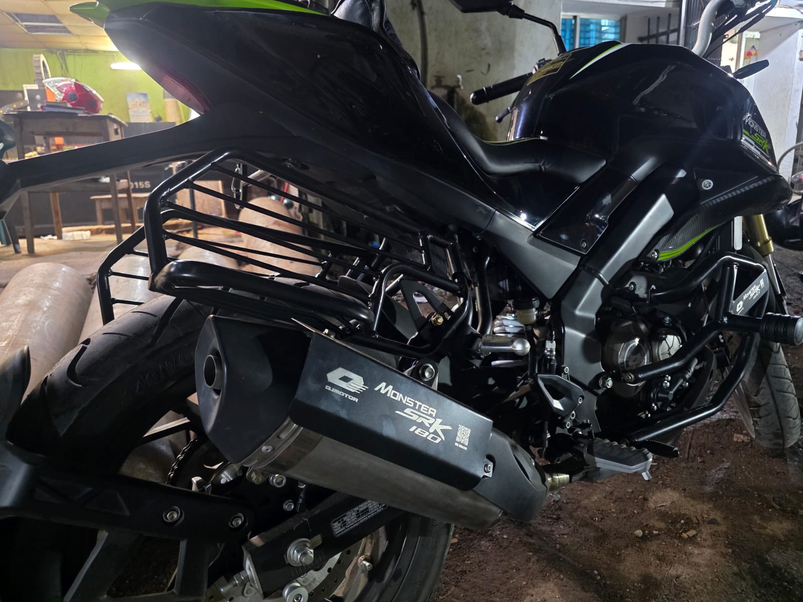 Premium Black Silencer Cover For Monster SRK 180_img_2