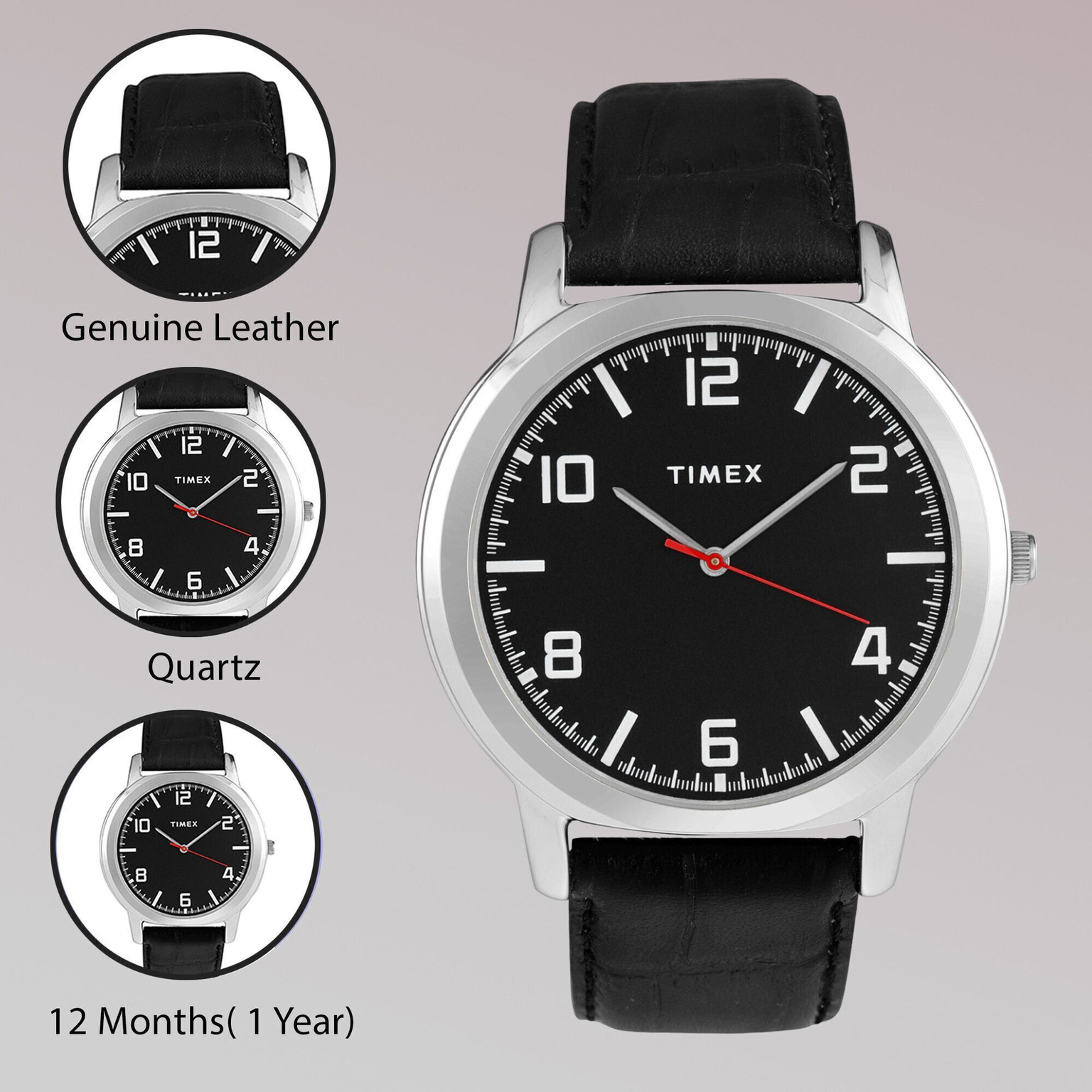 Timex Black Dial Analog Watch - For Men_img_5