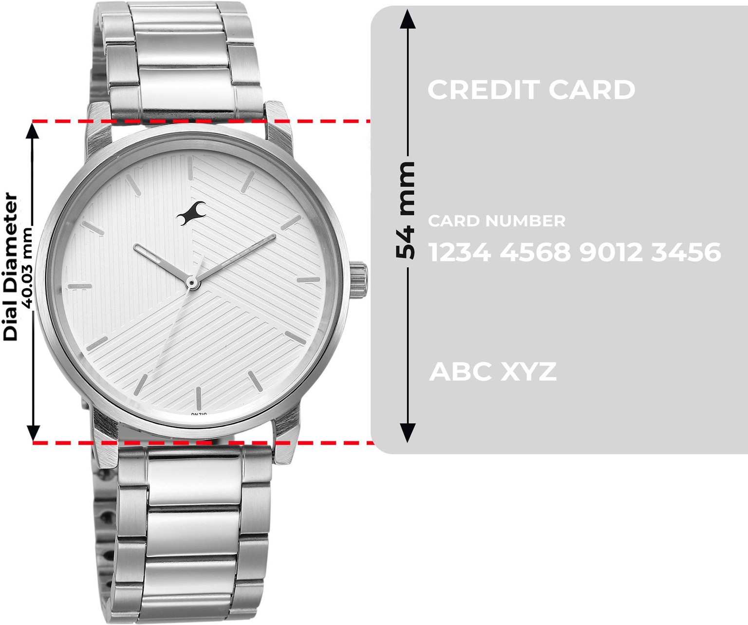 Fastrack Stunners White Dial Silver Metal Strap Analog Watch - For Men_img_4