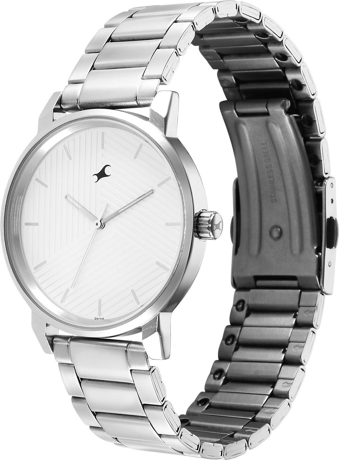 Fastrack Stunners White Dial Silver Metal Strap Analog Watch - For Men_img_2