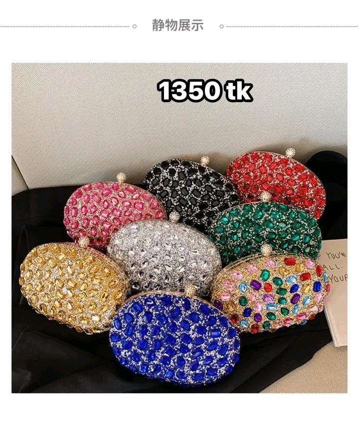 NS4915 -High quality stone party clutch