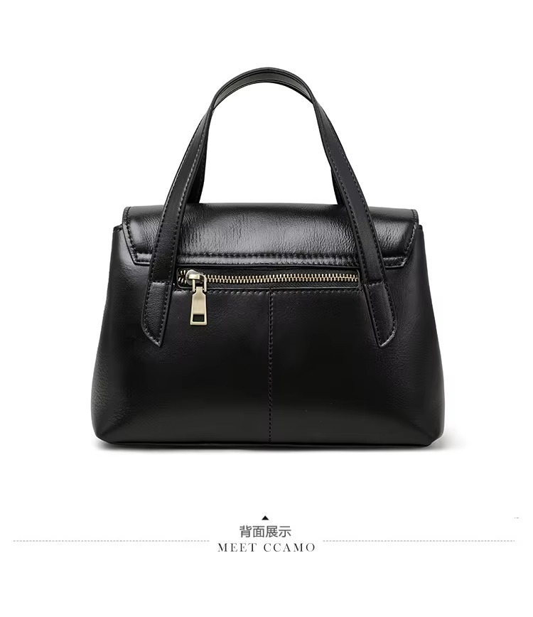 Atmospheric Popular Bag Crossbody Large Capacity Handbag(BLACK)_img_1