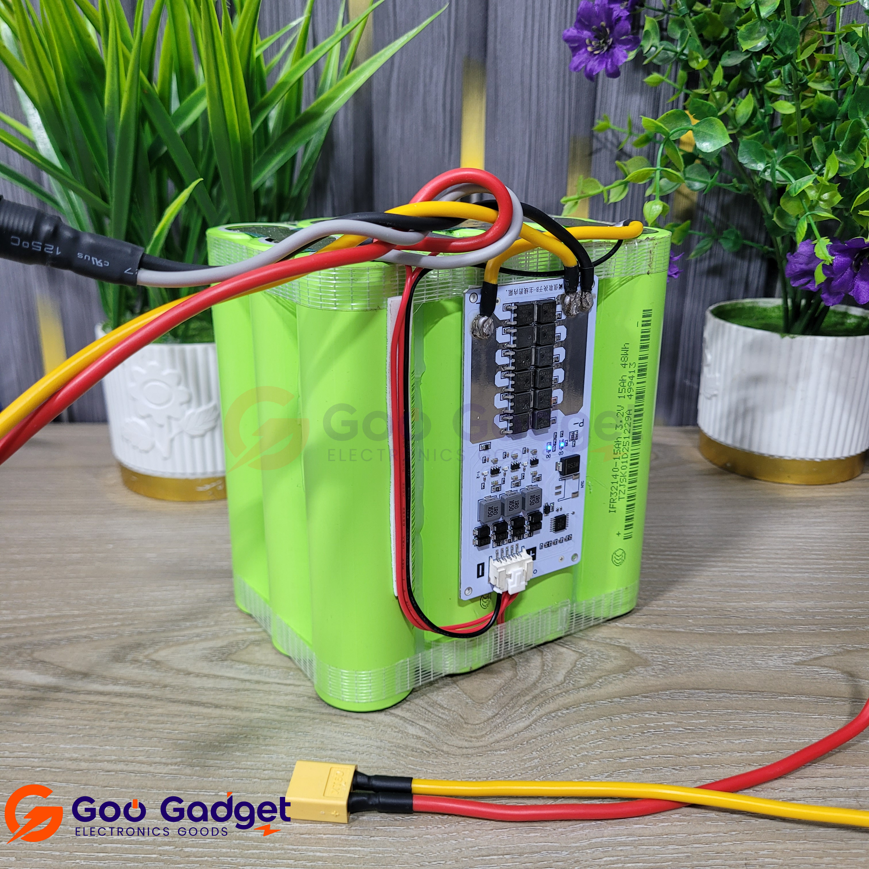 12V 45Ah LiFePO4 Battery Pack with 4S 50A 1.2A Active Balancer BMS_img_1