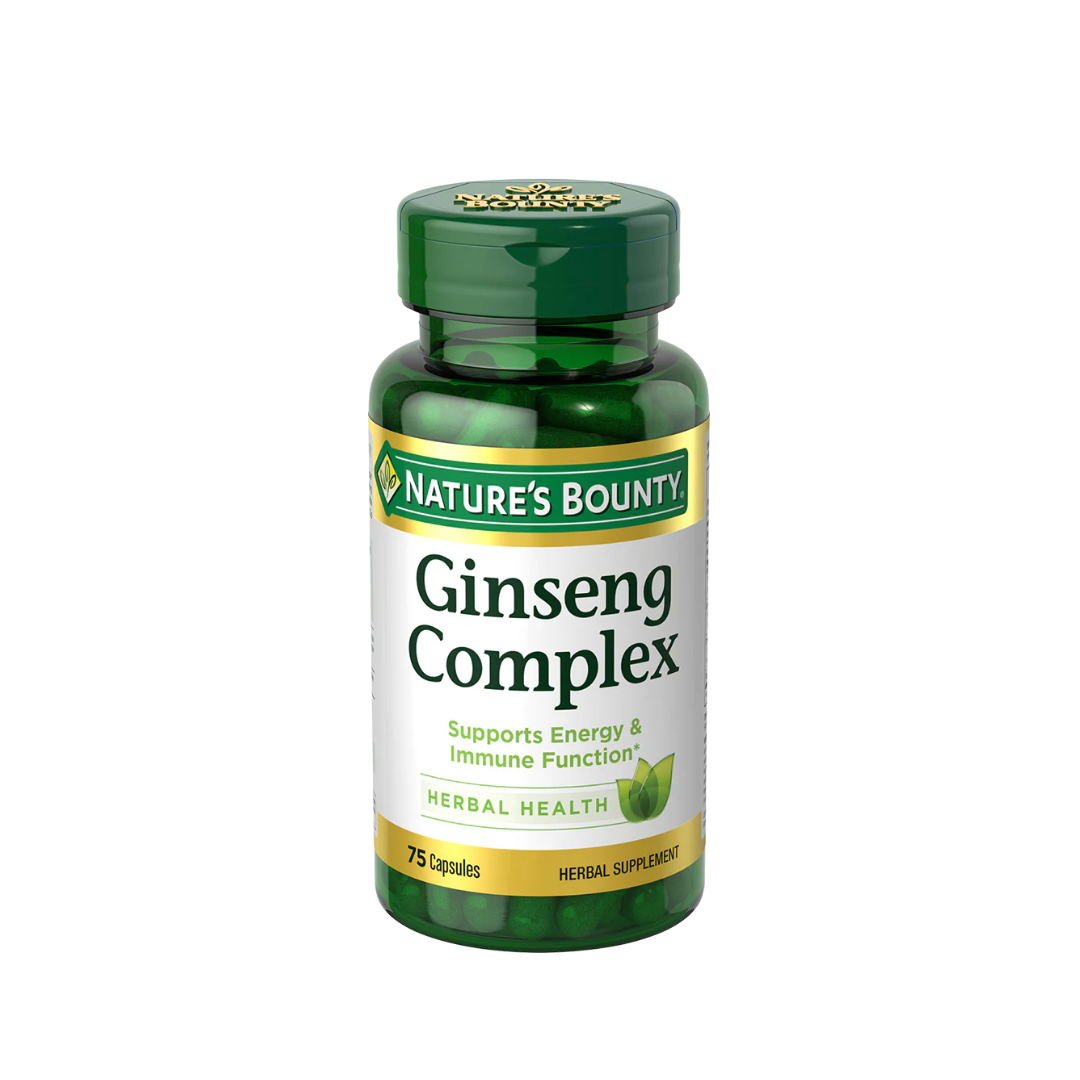 Nature’s Bounty Ginseng Complex 75 Capsules - Made in USA