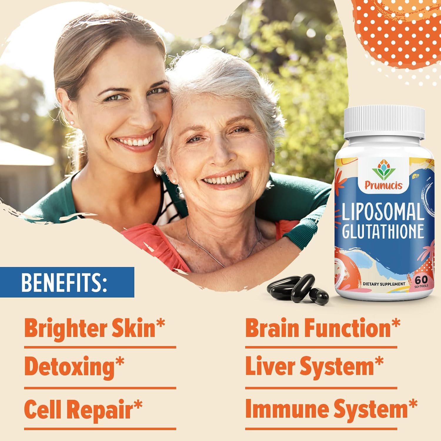 Prunucis Liposomal Glutathione 2400 mg - 60 softgels - Made in USA_img_6