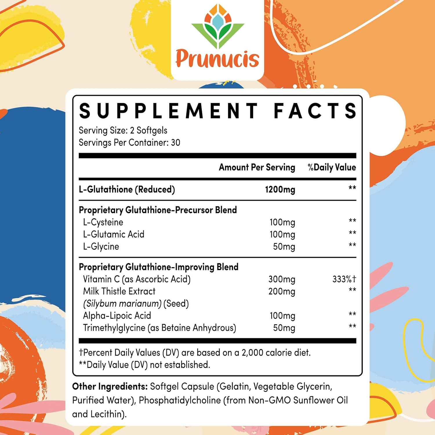 Prunucis Liposomal Glutathione 2400 mg - 60 softgels - Made in USA_img_1
