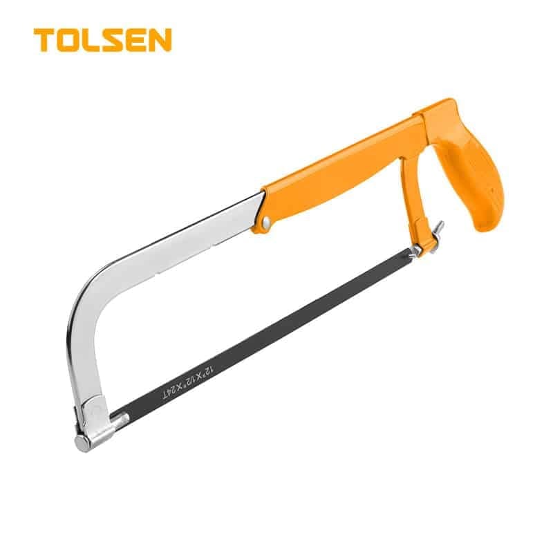 TOLSEN 30056 Adjustable Hacksaw Frame ( 8″–10″–12″ ) Steel Handle, Includes Saw Blade | Model: 30056