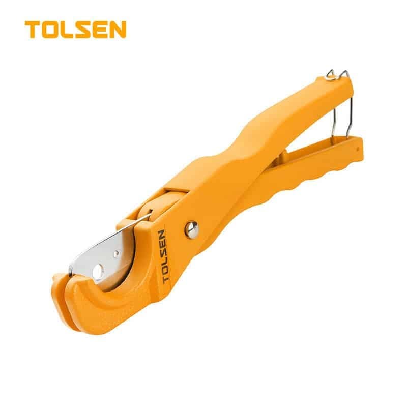 TOLSEN 33002 PVC Pipe Cutter, 3-35mm Capacity, Aluminium Alloy Body, 65Mn Blade | Model: 33002